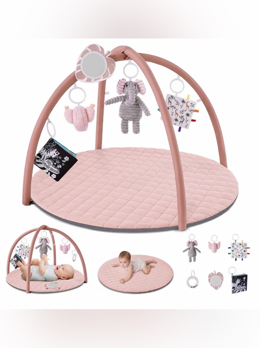 NWT - Blissful Diary - Baby play mat - Pink - Baby Shower Gift